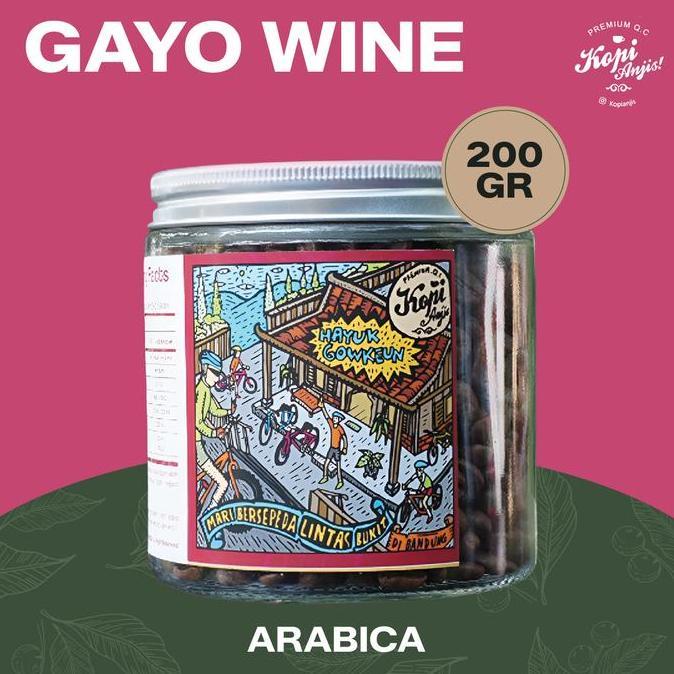 Biji Kopi Arabika Gayo Wine - Specialty Roast Beans ( Gayo Winey )