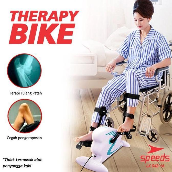 IHDADI Sepeda Statis Terapi Kaki Stroke / Alat Terapi Speda Stroke Manula
