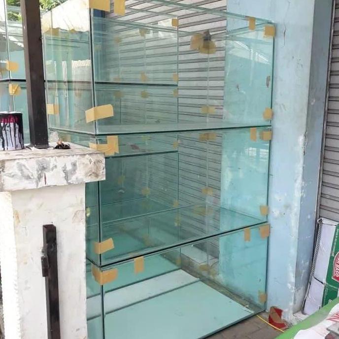 TERLARIS AQUARIUM 100X50X50 KACA FULL 8 MILI