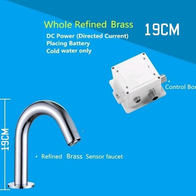 IHDADI kran angsa sensor gerak tangan otomatis faucet touchless 602 19cm