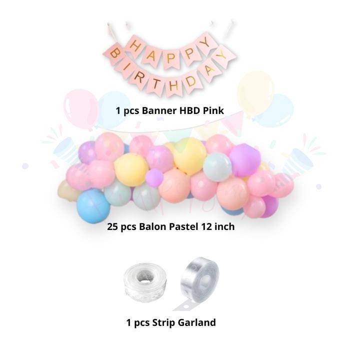 Dekorasi Ulang Tahun Pastel Hemat Pink
