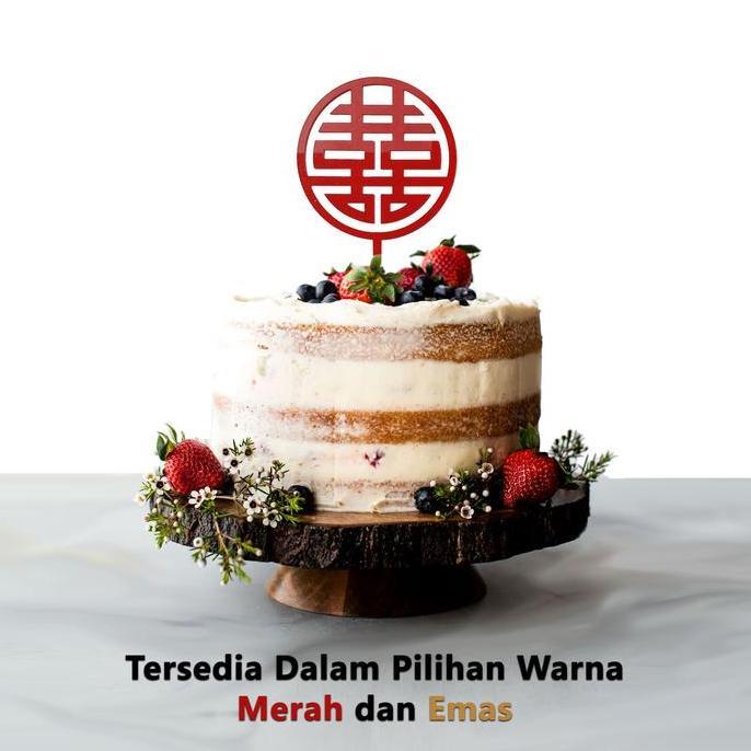 Cake Topper - Topper Kue - Shuang Xi - Sangjit - Lamaran