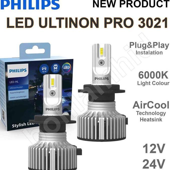 Lampu LED Toyota Sienta PHILIPS ULTINON PRO3021 H11 Headlamp Foglamp