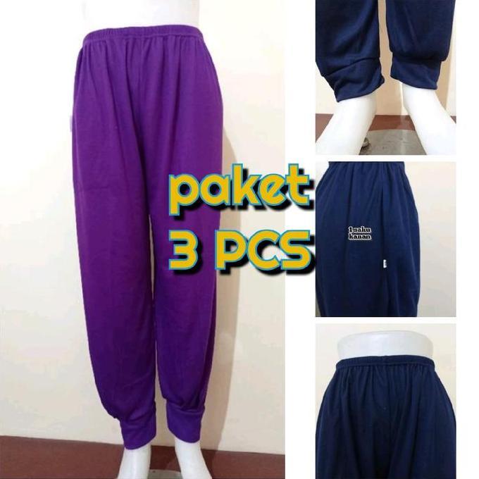 Ucelmagalbolo  - 5Pcs Celana Legging Panjang Dalaman Gamis Aladin Jumbo Melar Polos Wanita Dewasa Ba