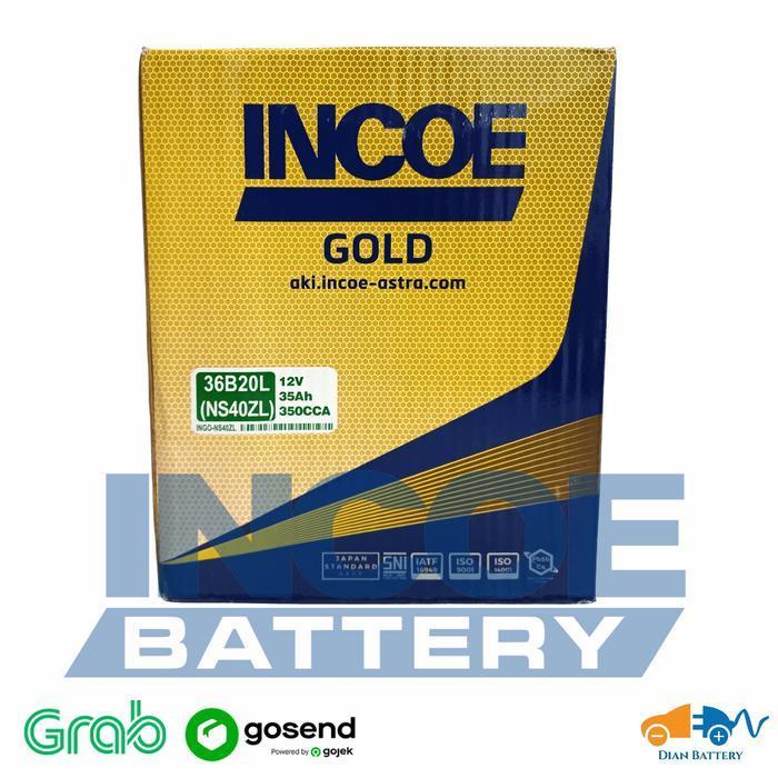 Aki Mobil Sigra Incoe Gold Ns40Zl (35Ah) Original Dan Terpercaya
