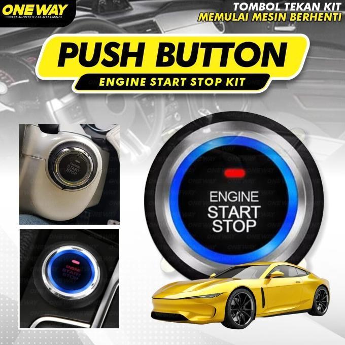 Oneway Engine Start Stop Button Push Button Tombol Engine Start Stop Button Set Keyless Hollywood Un