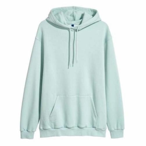NEW HOODIE OBLONG HIJAU MINT POLOS ORI