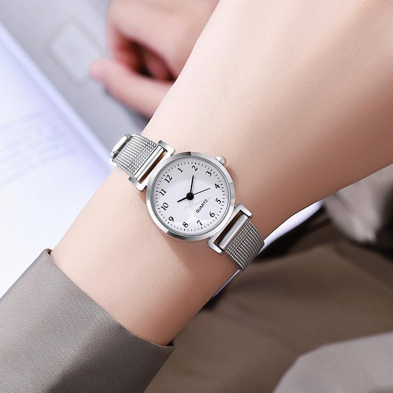 PREMIUM Jam Tangan Stainless Steel Gaya untuk Wanita Analog / Jam Tangan Stainless Steel Kecil Analo