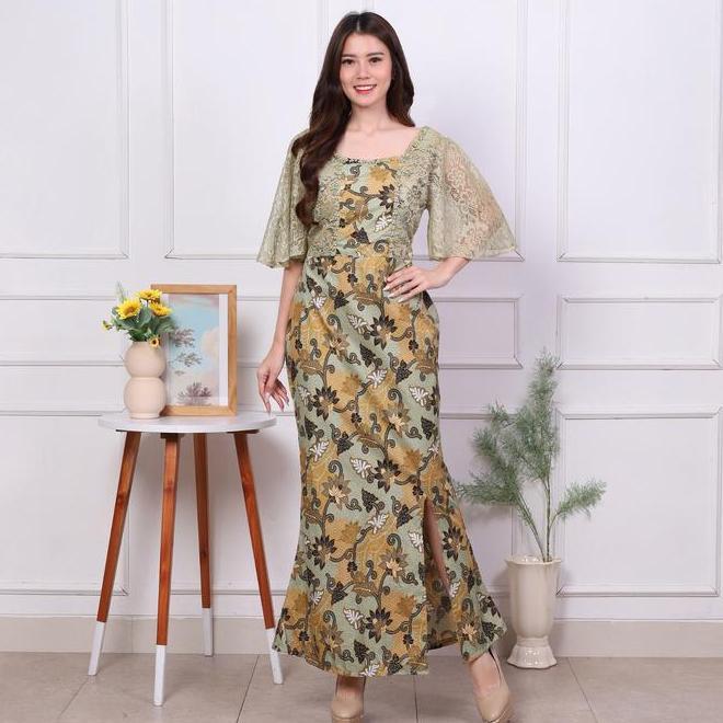 New Maxi Rebecca Long Dress Dress Batik Nerrival Bisa Cod Casual Katun Baju Gereja Hkbp Natal