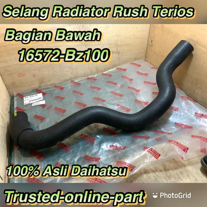 Selang Radiator Rush Terios Avanza 1.5 Bawah 16572-Bz100 100% Asli