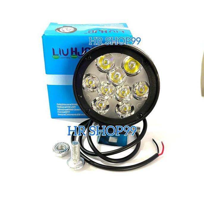 Lampu Tembak Sorot Led Cree Topi 9 Mata Led Bulat 27 Watt HJG