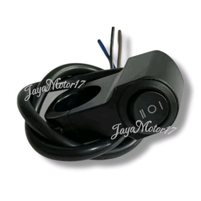 SAKLAR STANG 3 MODE ON OFF ON KLEM STANG SAKLAR LAMPU 3 FUNGSI BAHAN ALMUNIUM MOTOLIGHT 1 PCS saklar