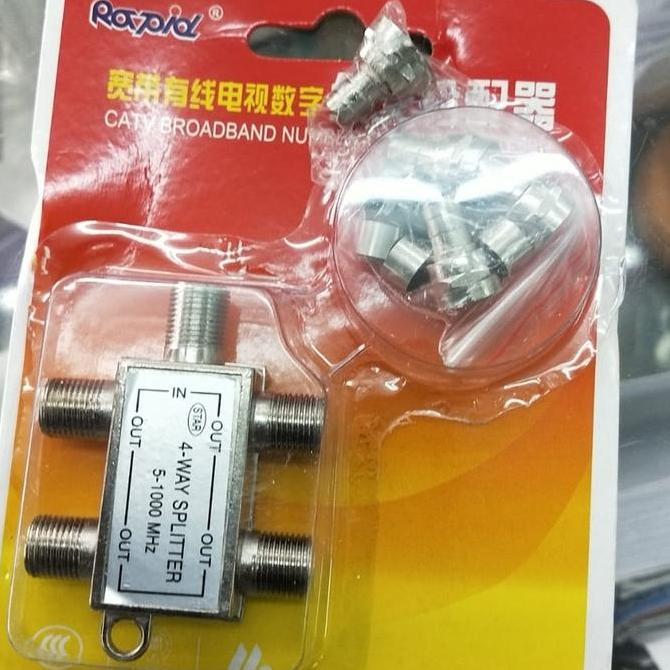 Terbaru Splitter Antena TV 4 way jualkabeldan844 Kualitas Baik