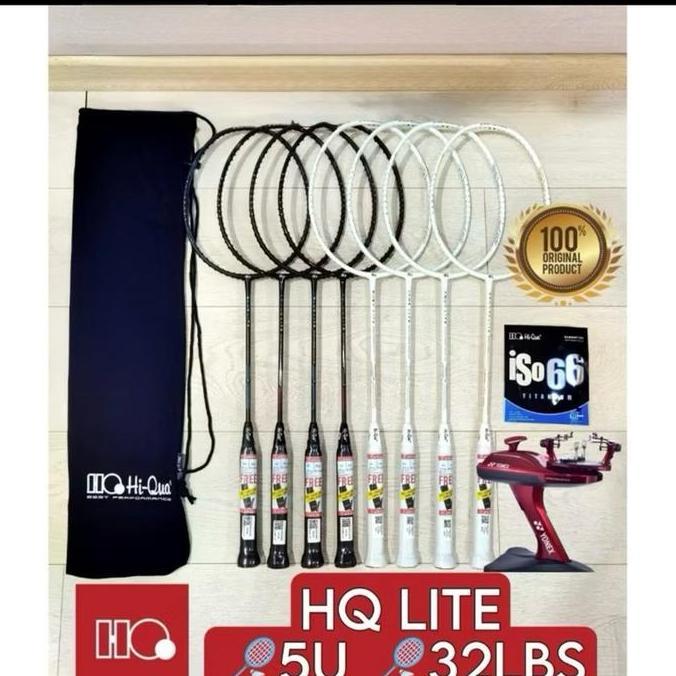 Raket Badminton HIQUA HI-QUA LITE GOLD/CHAMO/BLUE/RED LITE RINGAN 5U