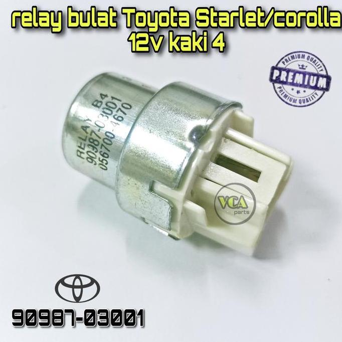 Relay Bulat Cooling Fan Toyota Starlet/Corolla 12V Kaki 4