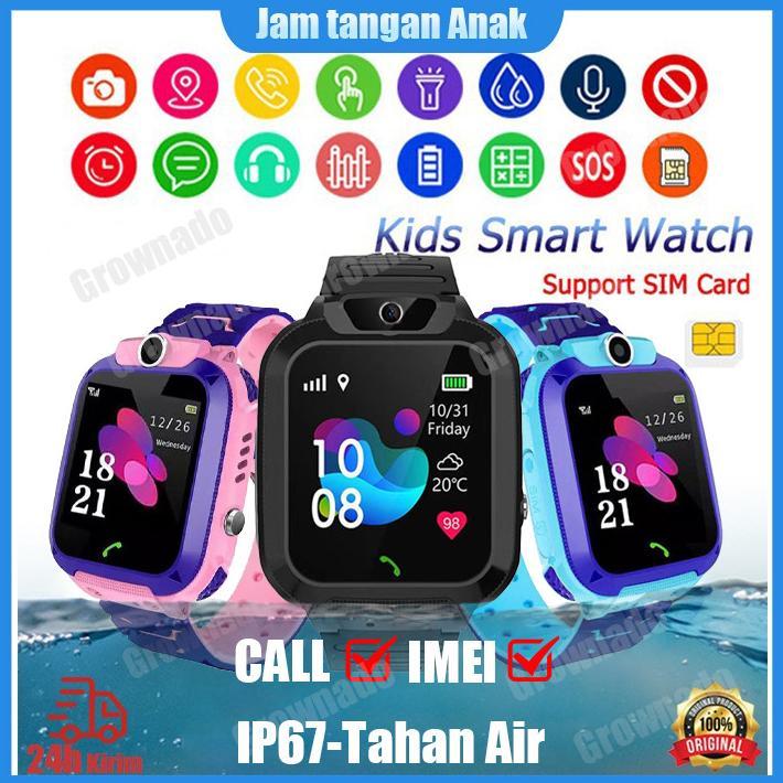 BIG TREND Anti Air IP67 Jam tangan viral anak telepon - anak Gps Digital Smartwatch Display Waterpro