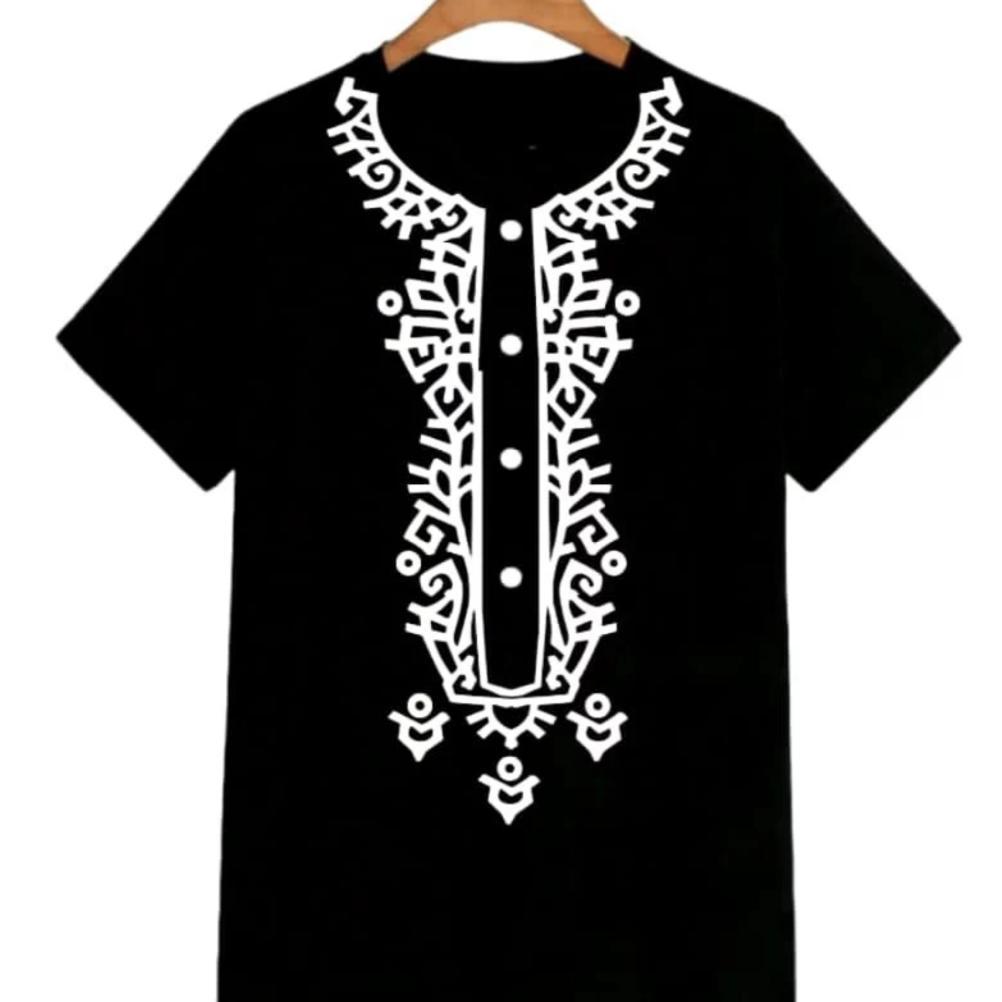 Exclusive Kaos Oblong Lebaran/Baju Koko/ Kaos Pria Motif Modern Kekinian