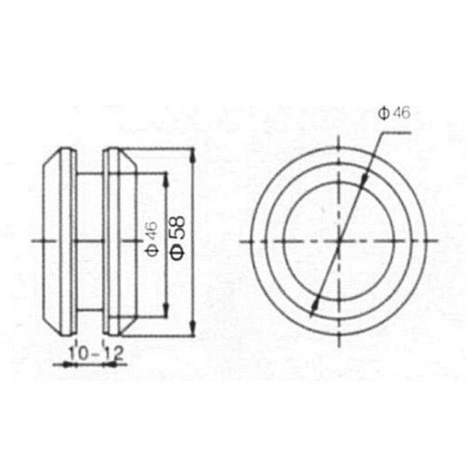 Sliding Corner Screen Accessory Set Pintu Sliding Shower Kamar Mandi Complete Handle Tanam Kaca