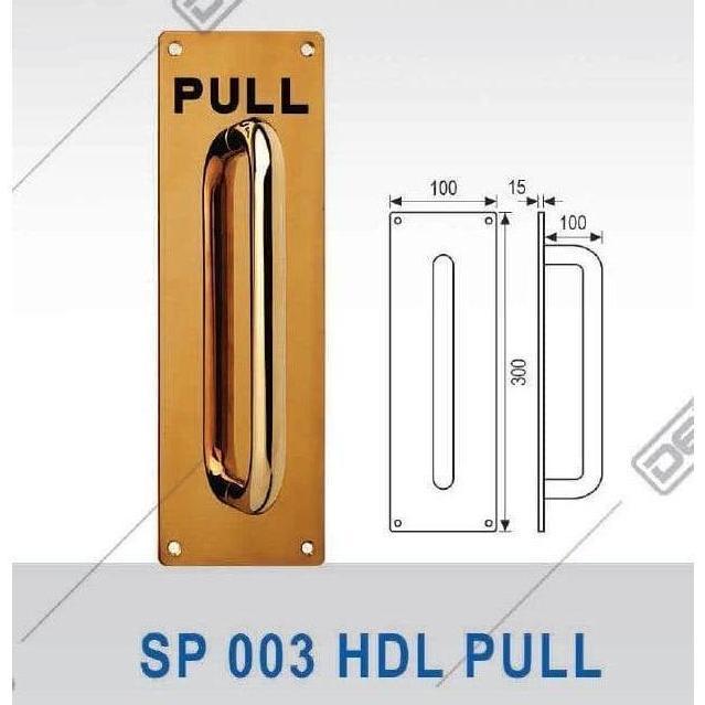 SIGN PLATE DEKKSON SP 003 HDL PULL SSS