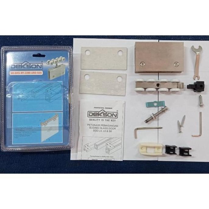 SLIDING GLASS ACC DEKKSON SR 89-2280 4RD SSS + TRACK DEKKSON TR D6 3M