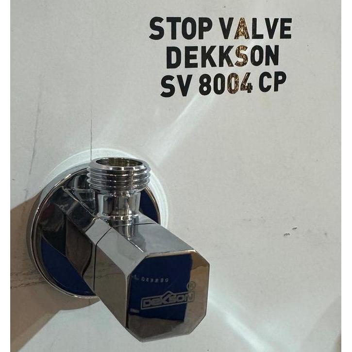 STOP VALVE 1 OUT DEKKSON SV 8004 CP GM MB Stop Kran Brass 1 Arah Stop Kran WC Kuningan Stop Valve Sh