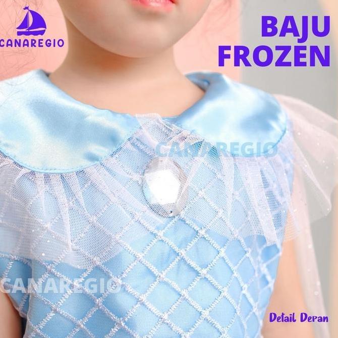 BAJU FROZEN GAUN PESTA ANAK FROZEN BAJU PESTA ULANG TAHUN COSPLAY FROZEN ANAK