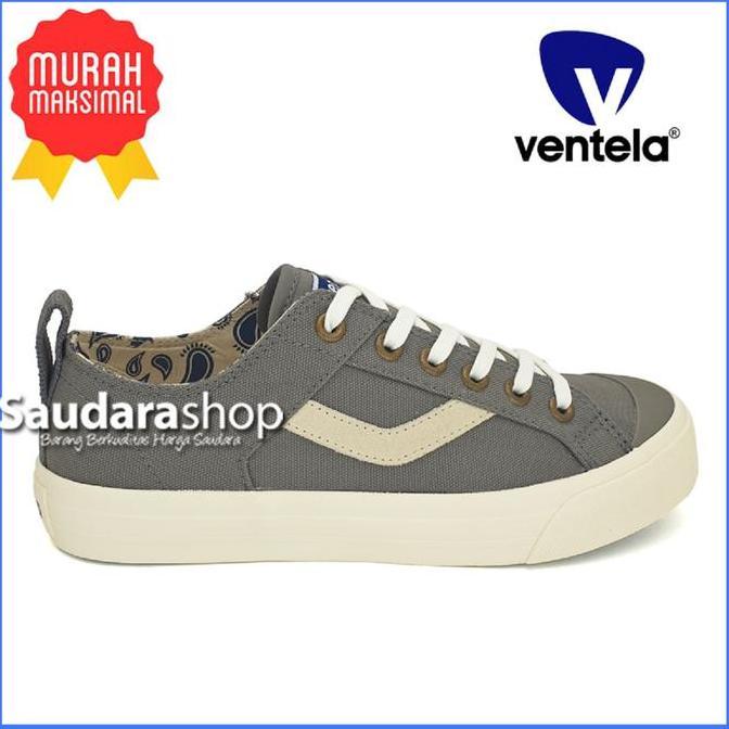 Sepatu Ventela Reborn Low Grey / Ventela Reborn Grey LC / Reborn Casual Shoes