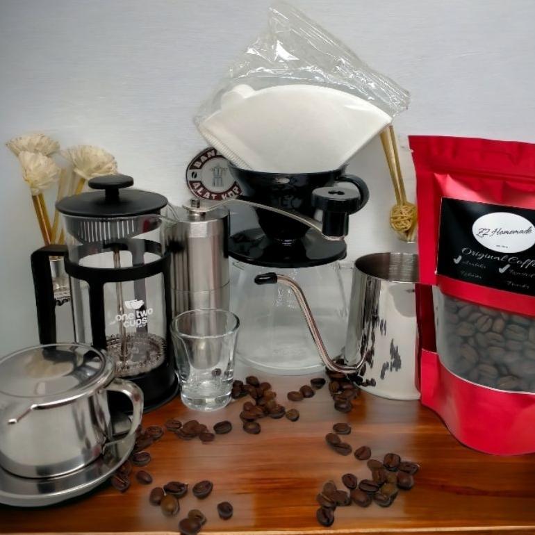 Olg paket alat kopi pemula lengkap / paket alat kopi rumahan / manual brew