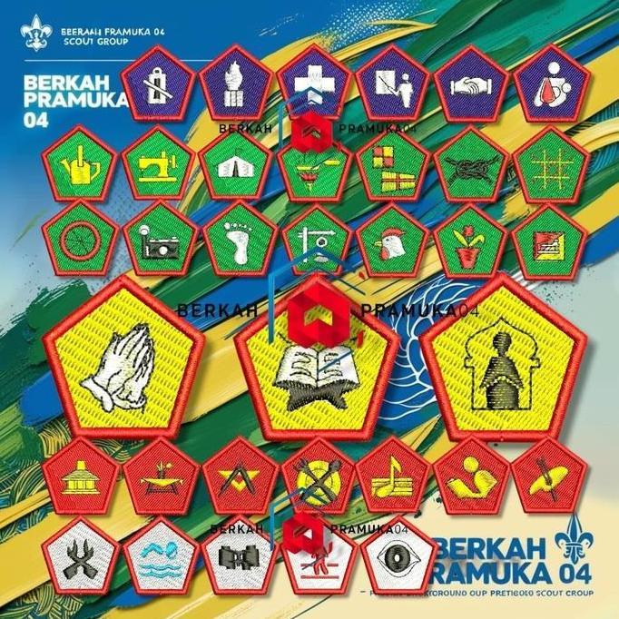 TKK PRAMUKA PENGGALANG UTAMA BORDIR VARIASI LENGKAP