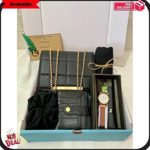 Hampers Tas Wanita Kado Ulang Tahun Tas Hadiah Wisuda Kado Anniersary Kado Jam Tanganwanita Dompet W