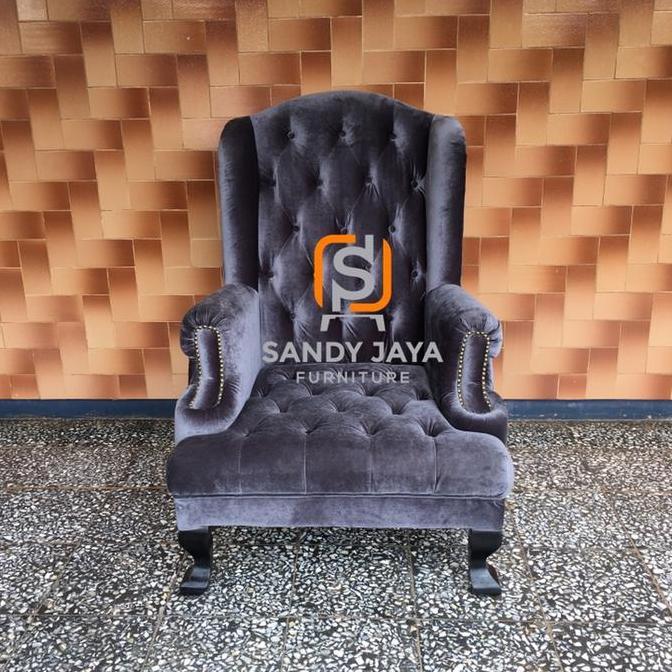 Terlaris Wing Chair Shabby - Arm Chair - Kursi Sofa Single - Sofa Santai