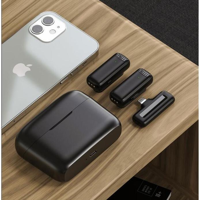 J13 Mikrofon Wireless Lavalier Lapel System Android iOS