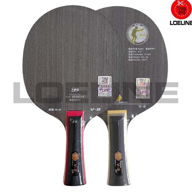 TERBARU - Kayu Bet Bat Pingpong Hitam Tenis Meja RITC 729 Friendship V-8 Bagus