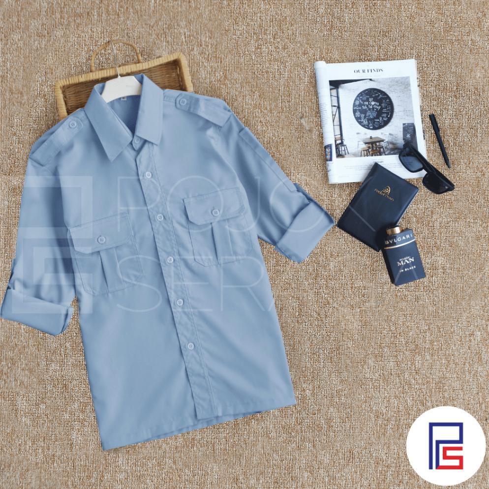 Termurah Baju Kemeja Pdh | Baju Seragam Pdh | Baju Asn | Seragam Pemda | Pdh Biru Muda Lengan Panjan
