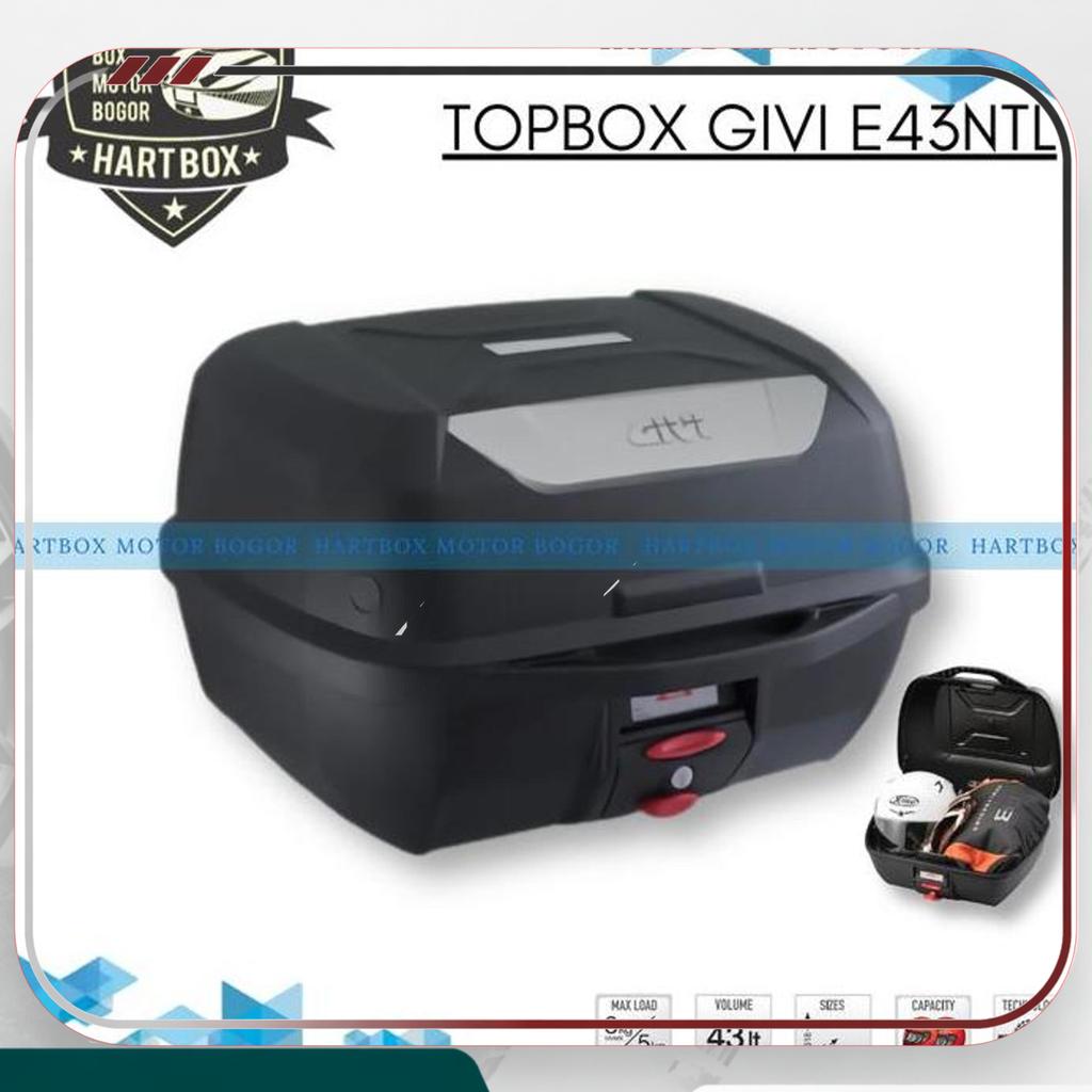 Hartbox Motor Bogor Jumbo Box Motor Givi E43Ntl Terbaru 43 Liter Non Stoplamp Cocok Untuk Nmax Pcx T