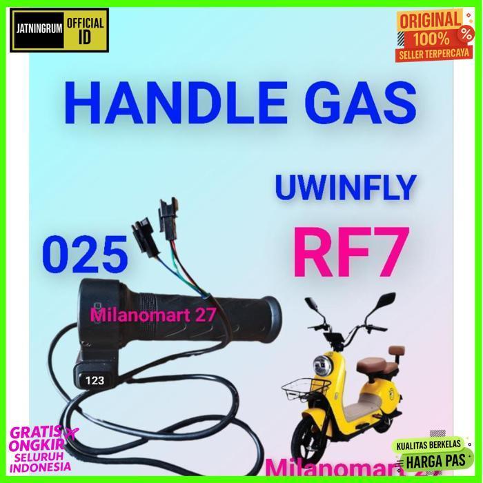 Original Handle Gas Sepeda Listrik Uwinfly Rf7 Throttle Gas Sepeda Listrik Uwinfly  Rf 7