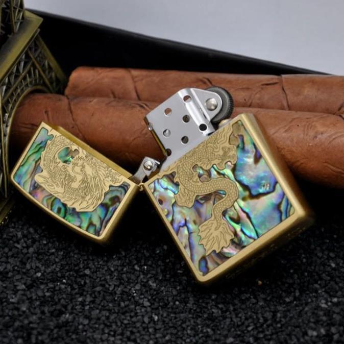 Korek Api Minyak Classic Zorro Sea Shell Lion Dan Door