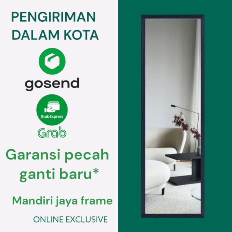 Cermin Dinding Minimalis Kaca Tebal Anti Rayap