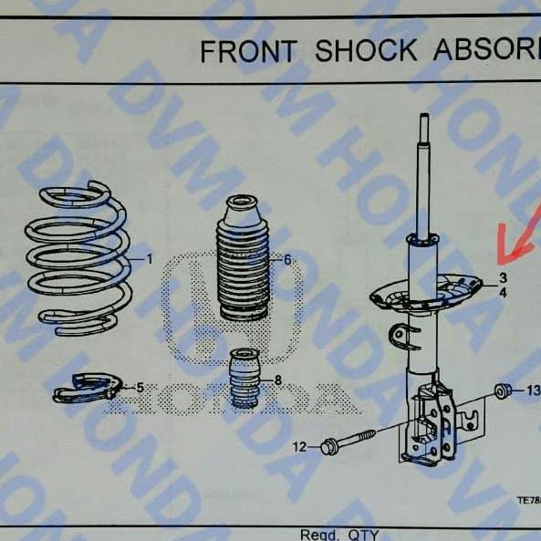 Shockbreaker Depan IKYBI Brio/Mobilio