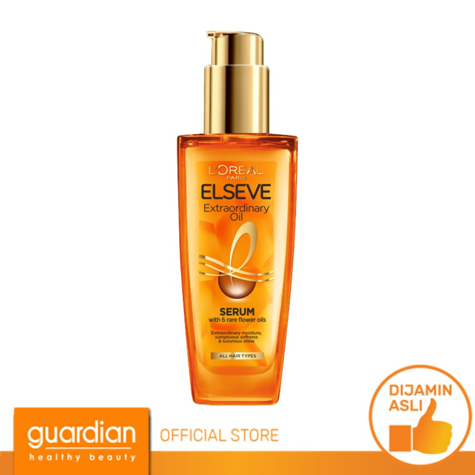 LOreal Paris Elseve Extraordinary Oil Gold Hair Treatment Serum 100Ml (Hair Oil Perawatan Rambut Ker