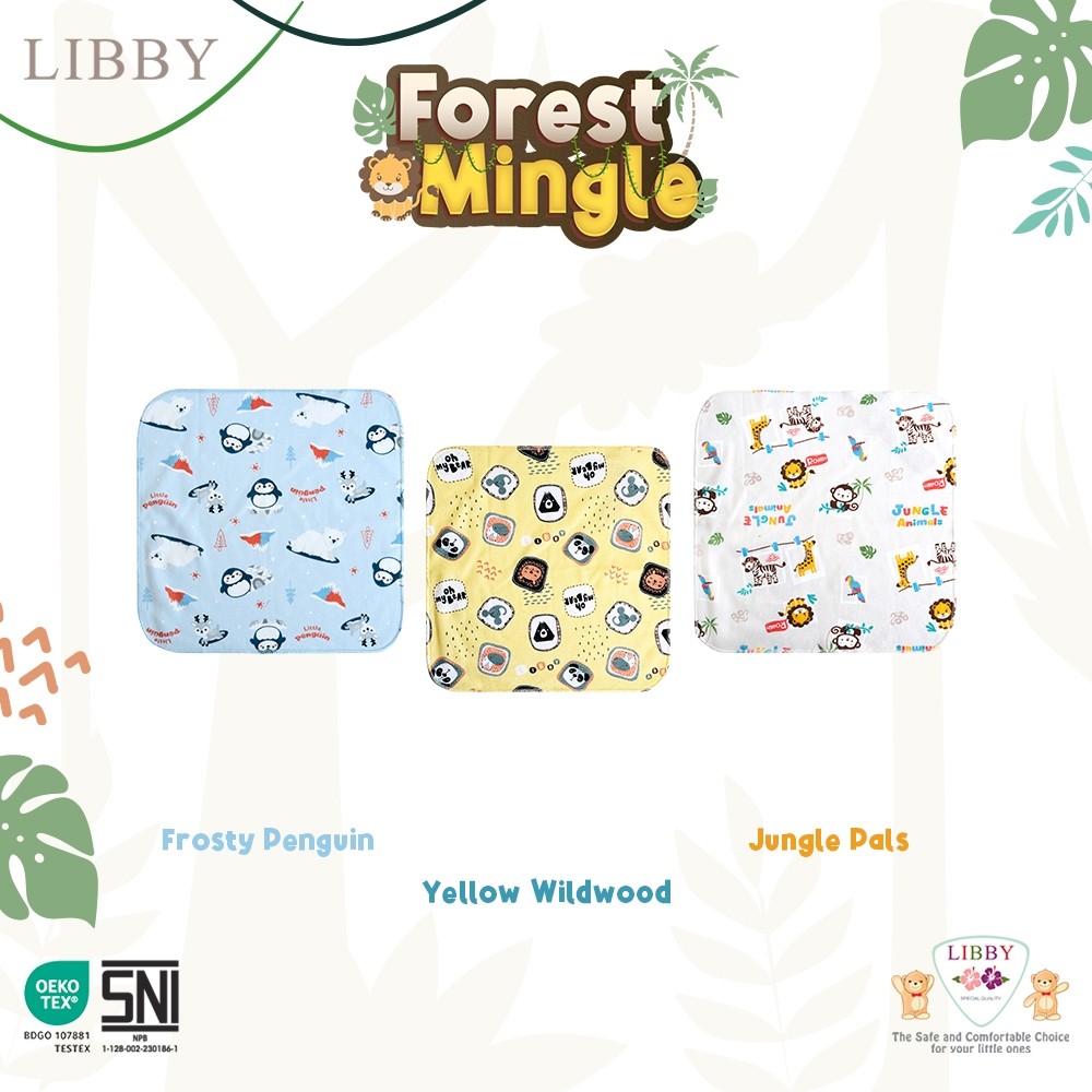 Libby 3Pc Sapu Tangan Bayi Anti Alergi Katun