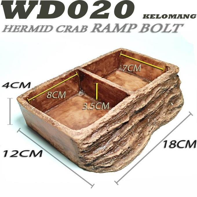 WD020 2IN1 WATERDISH KELOMANG UMANG KEONG TEMPAT MAKAN MINUM BERENDAM