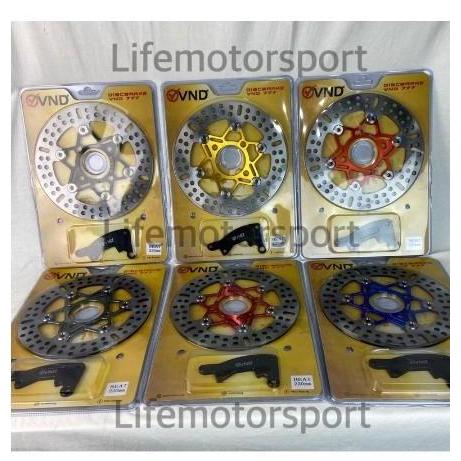 Disc brake vnd / piringan cakram depan beat vnd 220mm plus breket pnp