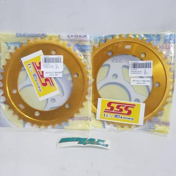 gir belakang Alloy Dural Gold Almu Honda CBR250 Thai 520 40 39 38 SSS