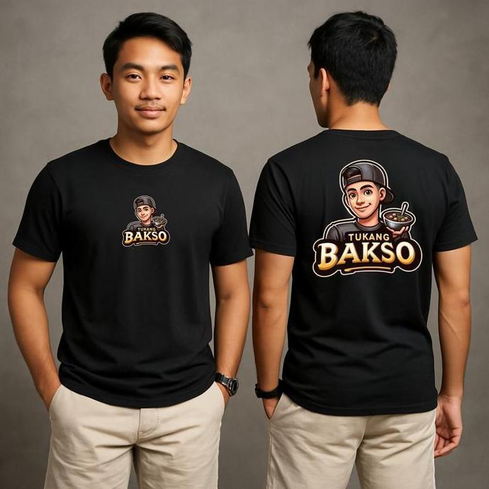 DY20 - Kaos Distro Pria Keren tukang bakso kaos pria dewasa  terbaru  kaos kata kata viral tukang ba