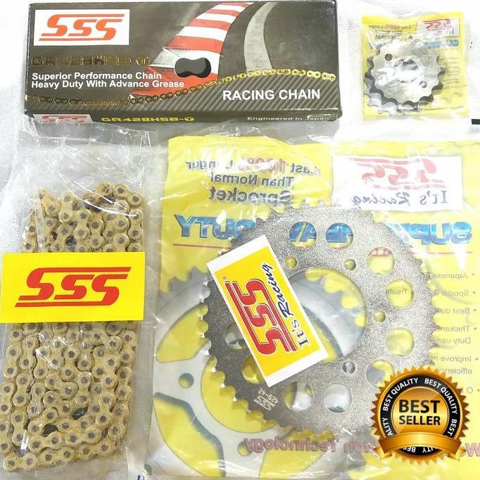 Gear Set SSS Kawasaki Athlete / ZX 130 Rantai HSBT Termurah