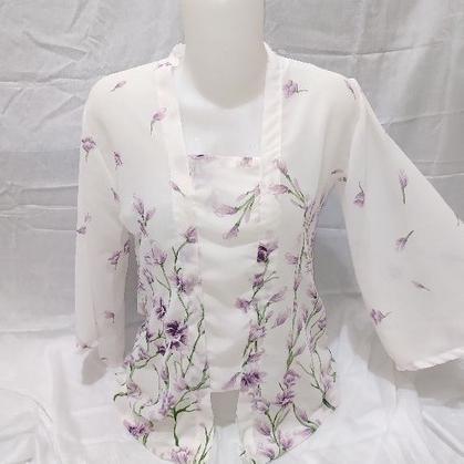 PROMO kebaya sifon motif bunga kebaya sifon murah kebaya sifon jumbo pakaian adat bali tradisional