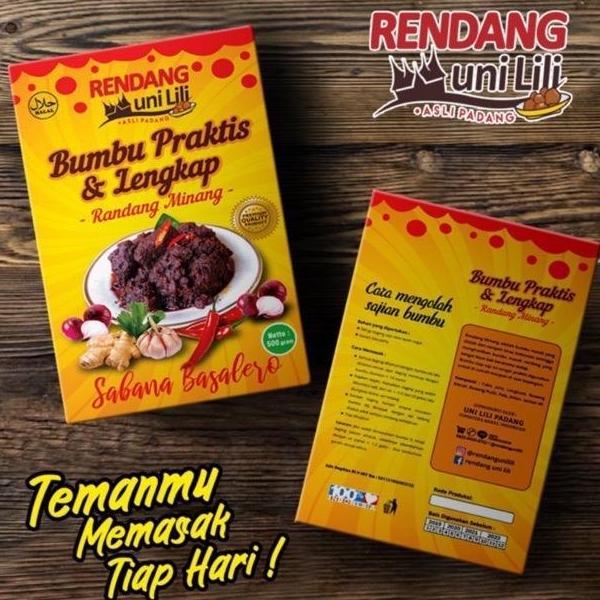 Bumbu Rendang N Tanpa Tambah Santan Rendang Uni Lili Bumbu Rendang Praktis Lengkap Utk 1 Kg Daging R