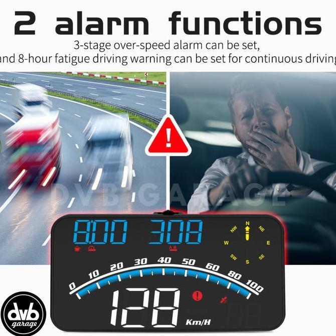 Syahrifast_Dream - G10 Hud Digital Car Instrument Meter Indikator Mobil Speed Compass Alarm Head Up 
