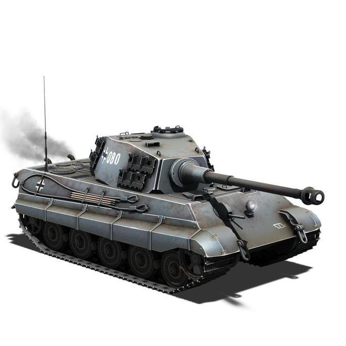 (Mainan Kertas) DIY Papercraft Tank WWII Tiger II Tank V2
